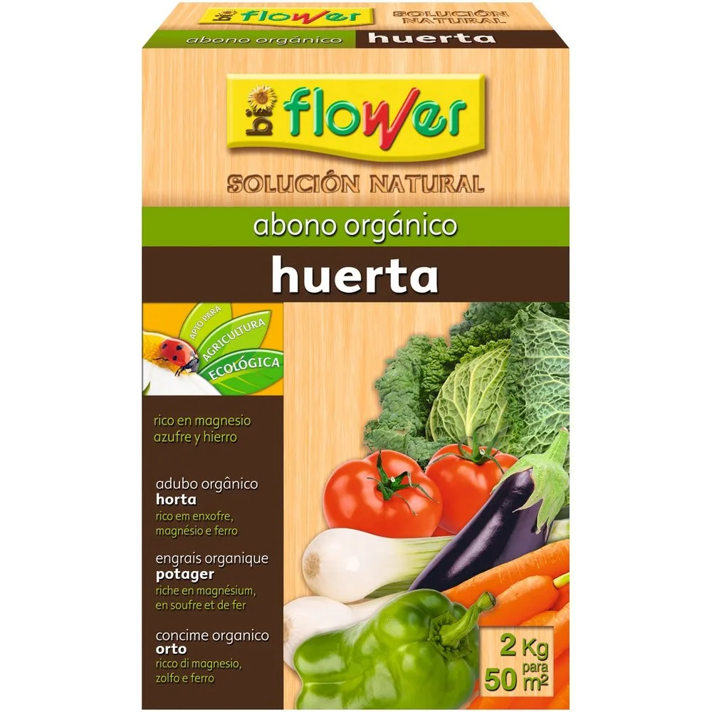 Abono sólido orgánico para huerta - Flower - FashionsVida