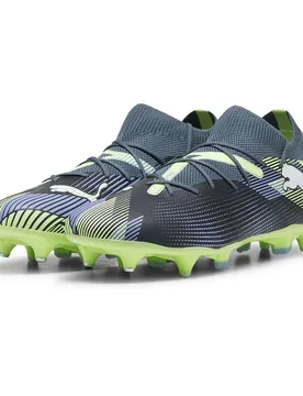 Chaussures De Football Future 7 Match Mxsg Gray Skies / White / Fizzy Apple EU 44