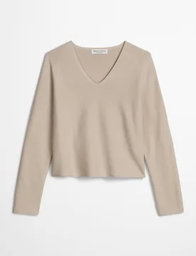 Sudadera de mujer sin costuras suelta de puro algodón orgánico - MARC O'POLO - FashionsVida