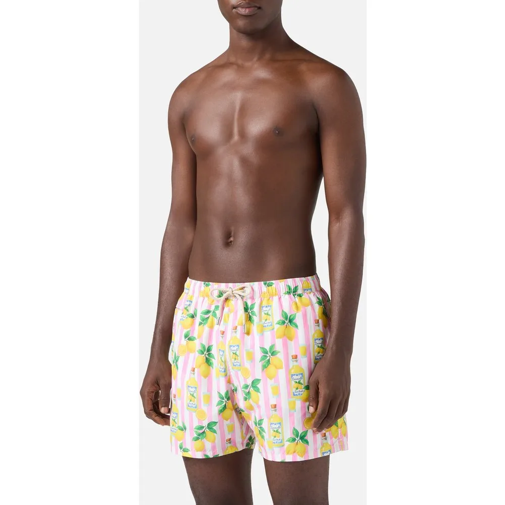 Bañador de hombre estampado rayas y limones - MC2 Saint Barth - FashionsVida