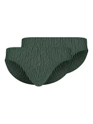 Slip 2er Pkg. COTTON MULTIPACK olive stripes olive L herren