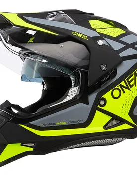 Casco Moto Integrale SIERRA Helmet V.23 R Nero Giallo taglia S - Oneal - FashionsVida