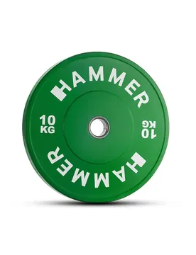 Muskelaufbau-Scheibe 10 kg - Vert - unisex - Size: 50 mm
