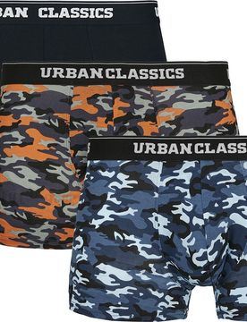 Camouflage/Flecktarn Boxershort-Set - Boxer Short 3-Pack - M bis XXL - für Männer - Größe M - schwarz/camouflage - Männer - male