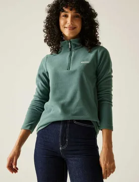 Sweethart Funnel Neck Half Zip Fleece Green female - Regatta - FashionsVida