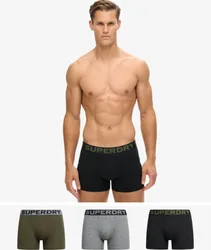 Superdry Herren Boxershorts aus Bio-baumwolle im 3er-Pack Braun - Größe: L