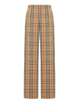 Pantaloni in cotone a quadri