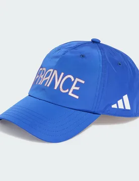 Unisex Team France Tech Baseball Cap - Blue Recycled Material - Size Medium/large - adidas performance - FashionsVida