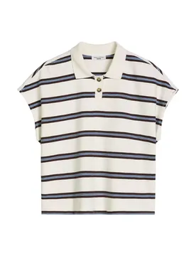 T-hirt, L, Polo, Button Placket, female