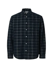 Camisa Regular Fit SLHREGCORD azul S