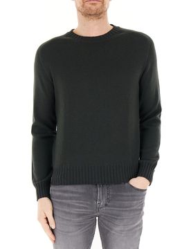 Maglione lana merino extrafine VERDE SCURO M