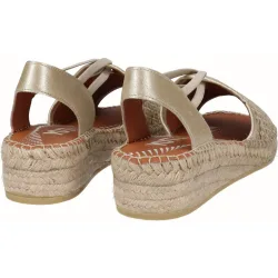 Sandalias de cuña Yuteflex de mujer de fantasía con elásticos