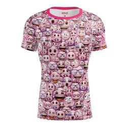 Maglietta A Maniche Corte Emoji Classic Pink Pink M