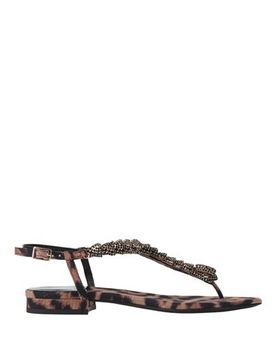Sandalias de dedo Mujer Negro 39 Mujer