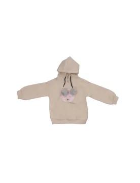 Bambina felpa mb3015w25 ma645 maxi felpa cappuccino - Manila Grace - FashionsVida