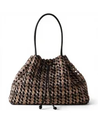 Borsa Shopping Nido M Donna Multicolore OP in Tessuto Riciclato
