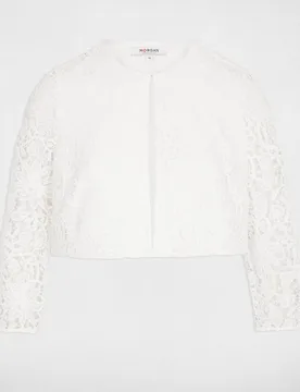 Chaqueta de mujer de encaje entallado - Morgan - FashionsVida