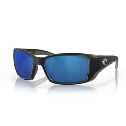 Blackfin Mirrored Polarized Sunglasses Matte Black Blue Mirror 580P/CAT3 Women