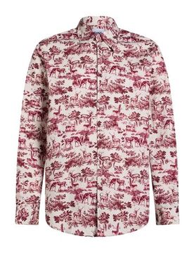 Camisa Hombre Burdeos 39,40 Hombre