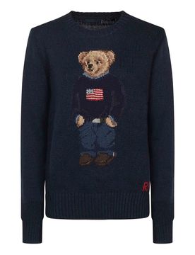 Polo orso cotone e maglione di lino
