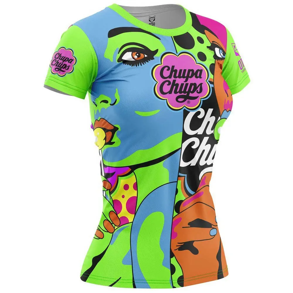 Maglietta A Maniche Corte Chupa Chups Warhool Green L - OTSO - FashionsVida