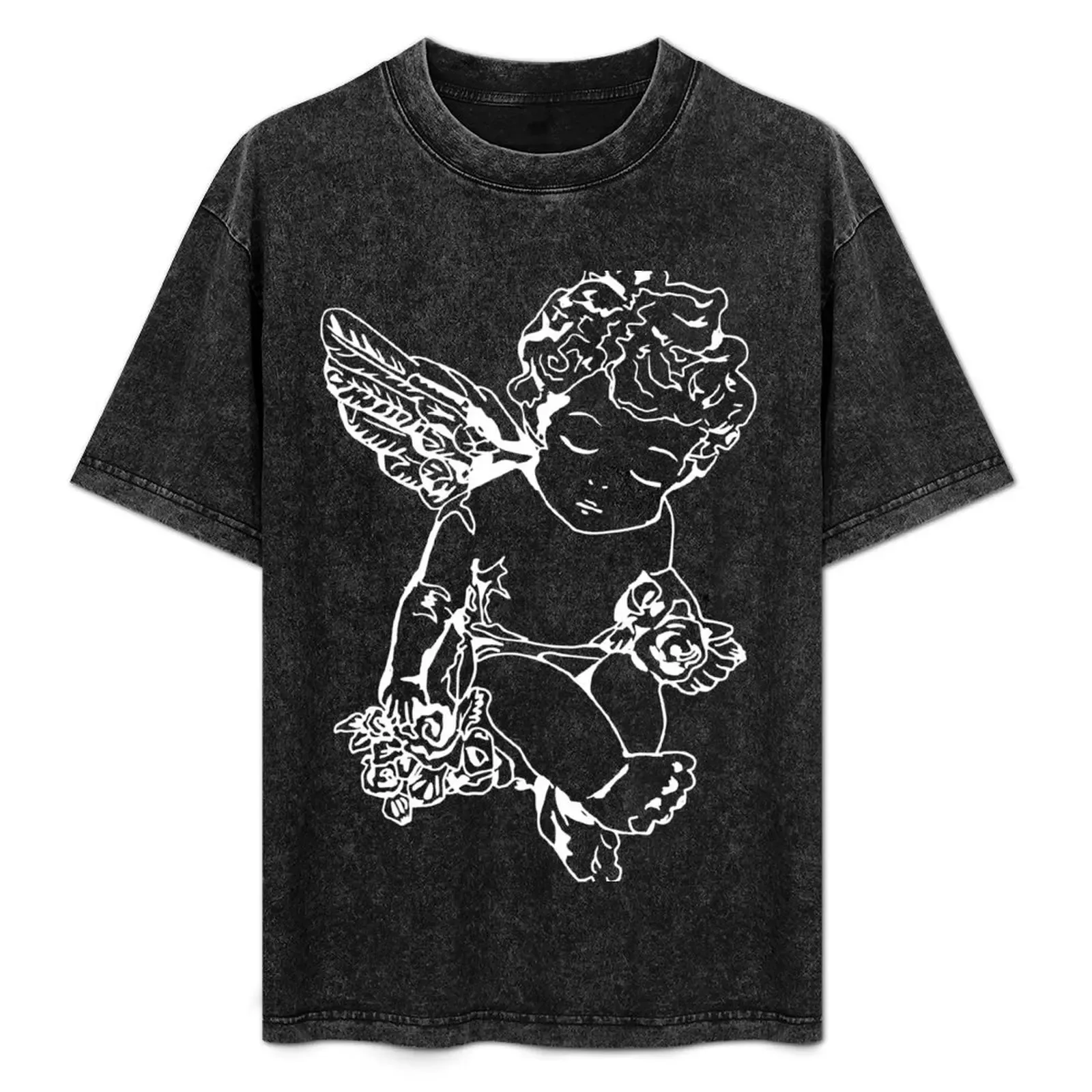 Angel in white T-Shirt Essential Solid Color T-Shirt - Aliexpress - FashionsVida
