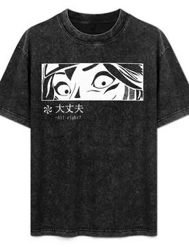 Kiriko Daijobu (White print) T-Shirt Fashion Casual Short Sleeve Top - Aliexpress - FashionsVida