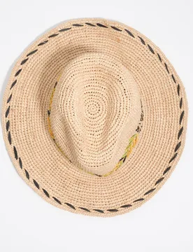 Gorro de mujer efecto rafia con logo - Bimba y Lola - FashionsVida