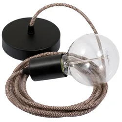 Cables Suspension Luminaire Rd73 Zigzag 2 M Tree Bark / Black One Size