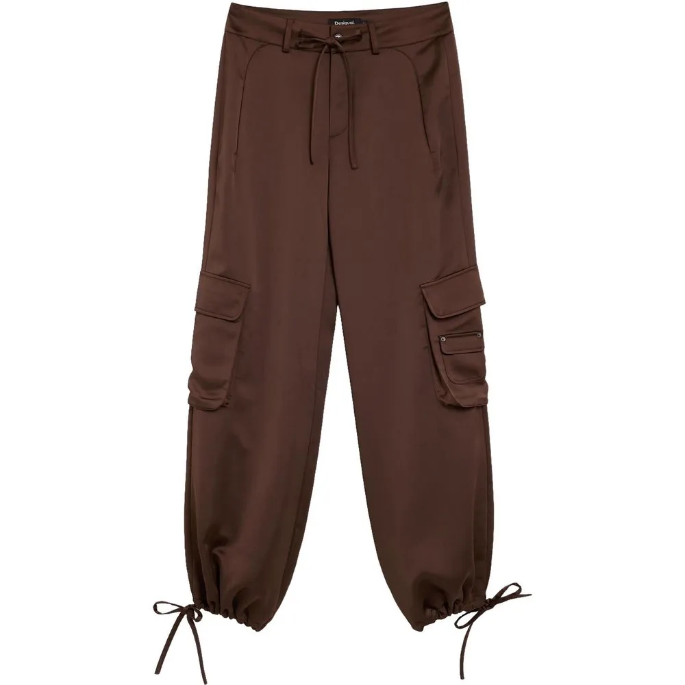 Pantalón de mujer cargo largo - Desigual - FashionsVida