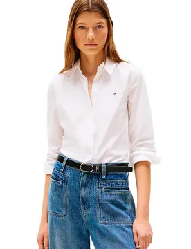 Chemise à Manches Longues Ww0ww43577 Th Optic White 40