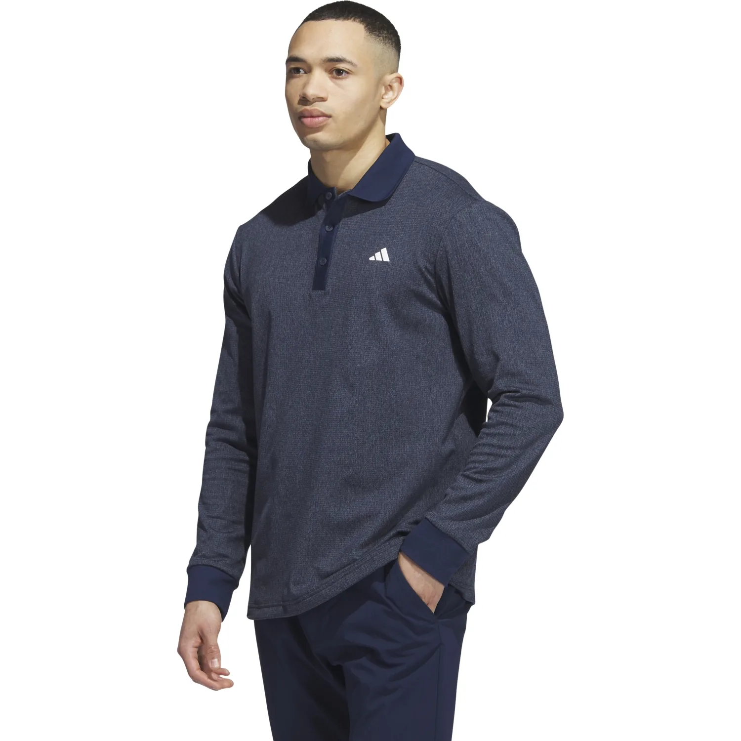 Adidas Polo Heather, navy s - Adidas - FashionsVida