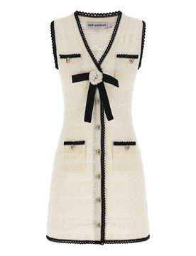 Abito 'mini in maglia pointelle'