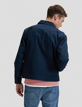 Regular Harrington Signature Jacket Rivet Navy Größe S male