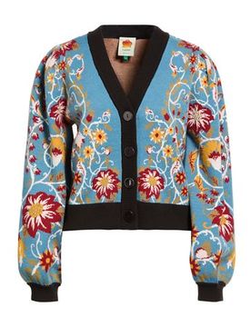 Strickjacke Damen Azurblau L,S Damen