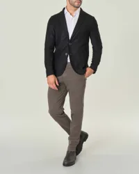 Giacca maglia nera in misto lana