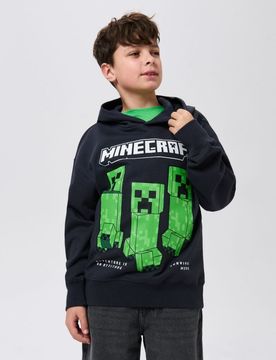 Felpa con stampa Minecraft - grigio scuro
