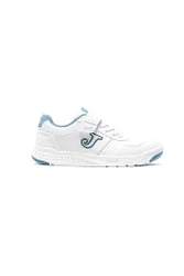 Sneakers bianche con dettagli azzurri WHARW2605V 34