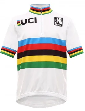 Maillot à Manches Courtes Uci World Champion Reconditionné - Santini - FashionsVida