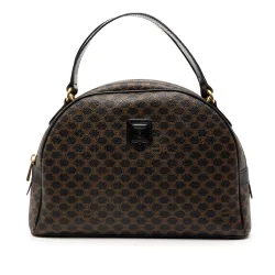 Macadam Coated Canvas Dome Handbag