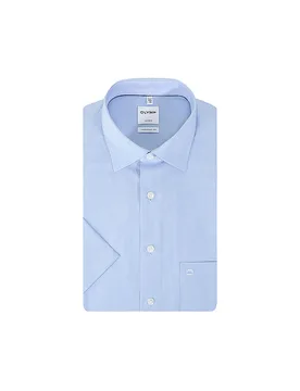 Camisa Regular Fit azul claro 47 - Olymp - FashionsVida
