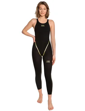Open Water Closed Back Competition Swimsuit Black L Women - Mad Wave - FashionsVida