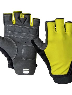 Matchy w guantes cortos ciclismo Amarillo (XS)