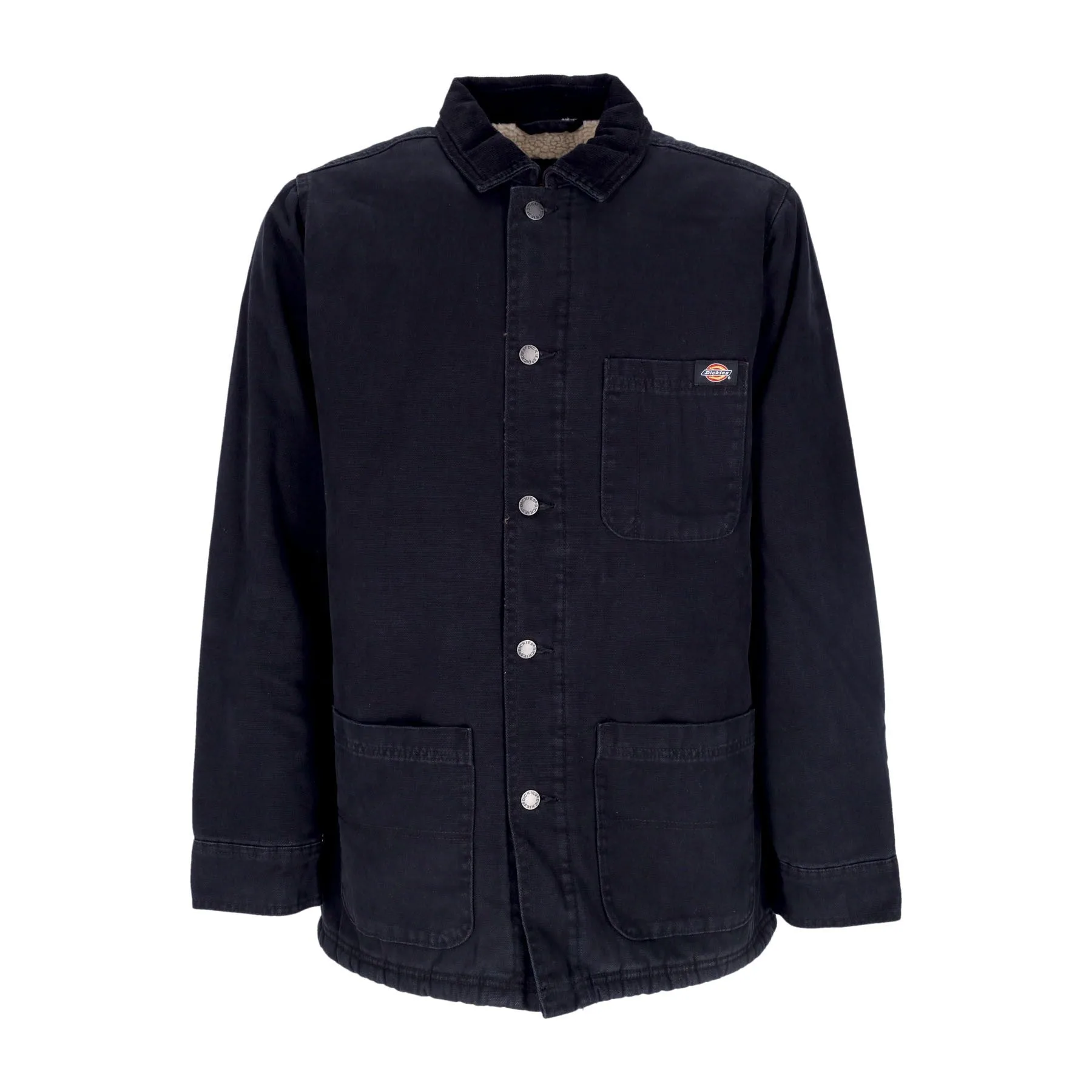 Giacca Workwear Uomo Duck Canvas Chore Coat Stone Washed Black - Dickies - FashionsVida