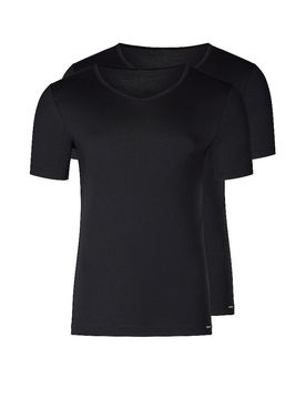 T-Shirt 2er Pkg. black schwarz XXL herren