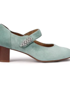 Women's 'Duet' Classic Heeled Shoes in Aqua Size: 7 - Aqua - Size: 7 - Hotter - FashionsVida