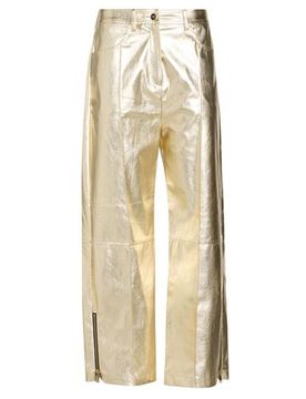 Pantalones Mujer Oro S,XS Mujer