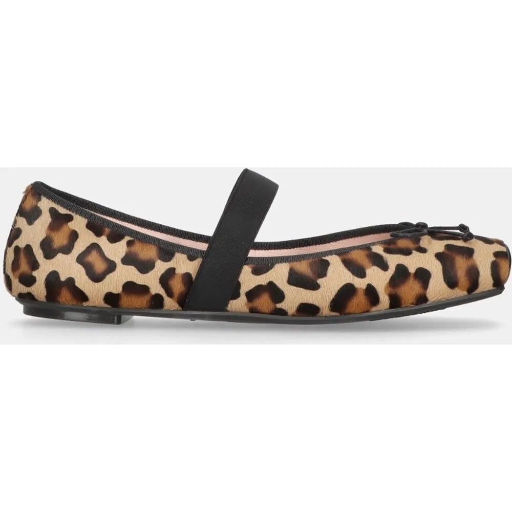 Bailarinas planas Kristen de mujer en poni estampado leopardo - Pretty Ballerinas - FashionsVida