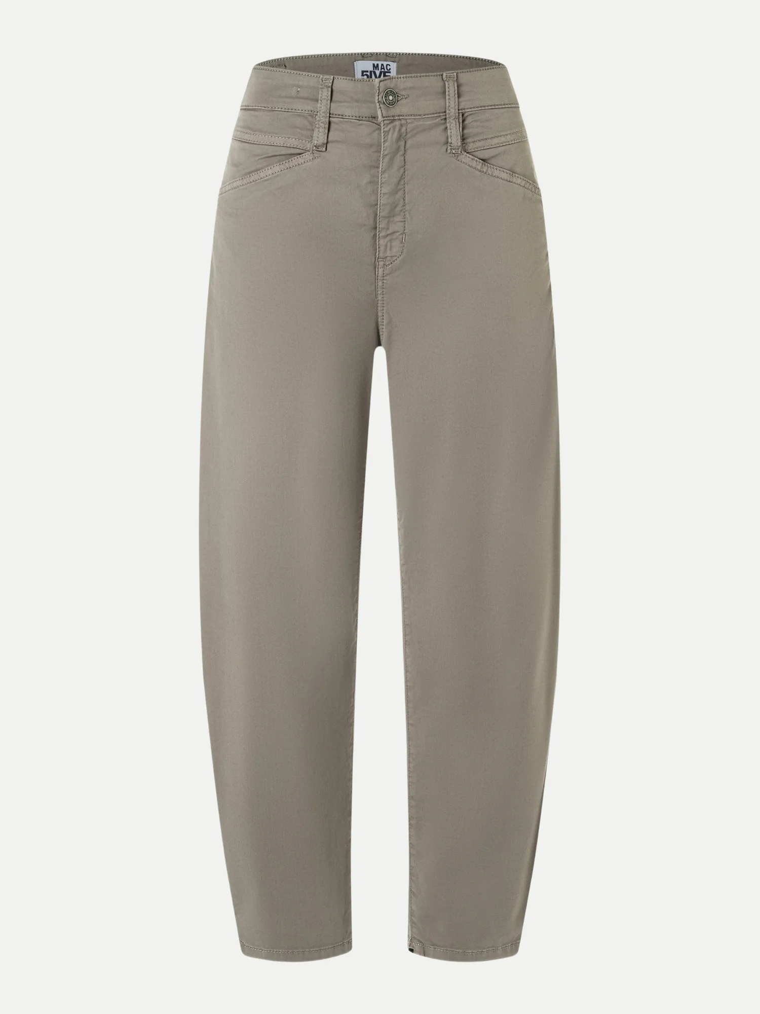 Mac Barrel-Fit Jeans BORA Beige 38 - Mac - FashionsVida