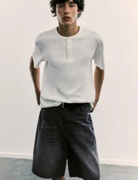 Skater Denim Bermuda Shorts (Size: ) - Pull&bear - FashionsVida